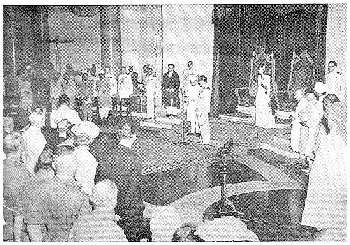 Jawaharlal Nehru Being Sworn In As The First Prime Minister Of Independent India