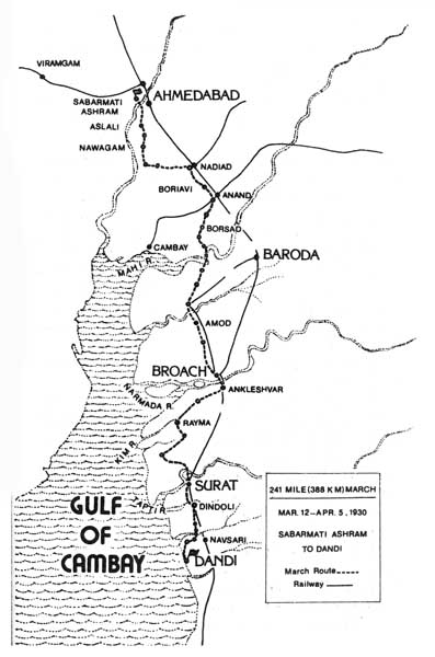 Map of March Route - March to April 5, 1930