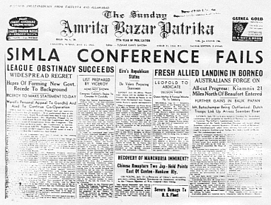 Newspaper Report of The Simla Conference